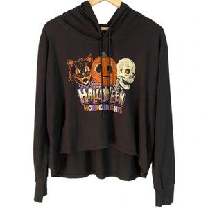 Women's Halloween Horror Nights Cropped Long Sleeve Shirt